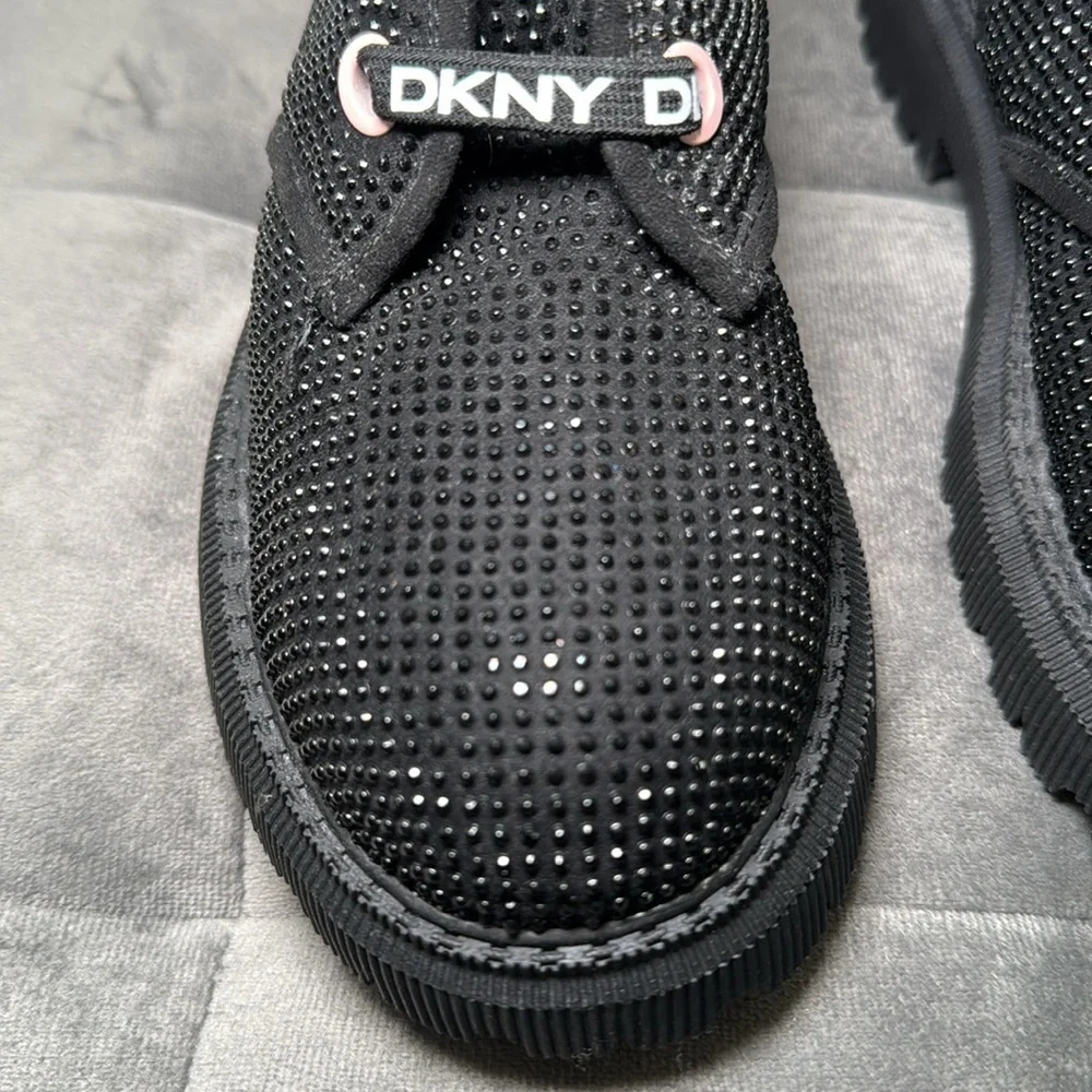 DKNY Girls Ava Speed Moto Sparkle Boots Size 4 NWOT